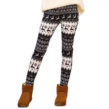 Для женщин рождественские, со снежинками и оленями ПРИНТ леггинсы брюки Высокая Талия на резинке с машинами для детей для рождественской вечеринки брюки