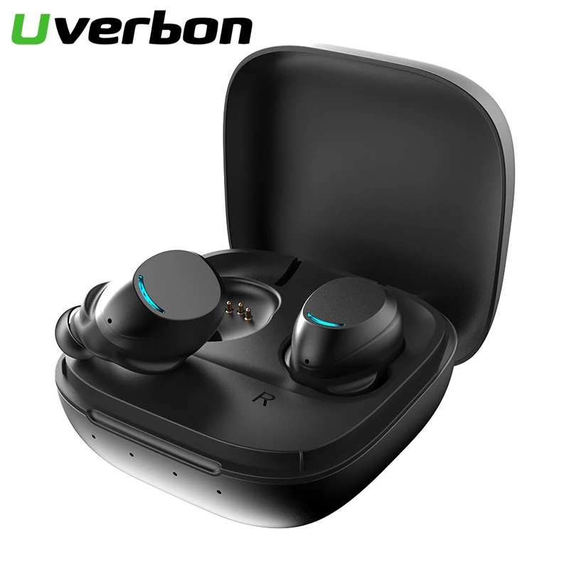 Беспроводные наушники спортивные Bluetooth гарнитура с микрофоном с зарядным устройством сенсорное управление водонепроницаемые беспроводные вкладыши TWS-U9