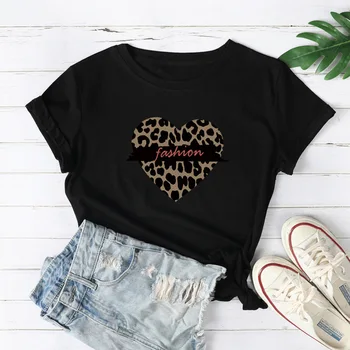 

Spring and summer fashion creative new printing pattern casual women's shirt cotton round neck T-shirt