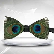 Модные мужские галстуки Набор Павлин перо аксессуары в стиле стимпанка мужской вязаный галстук-бабочка для мужчин