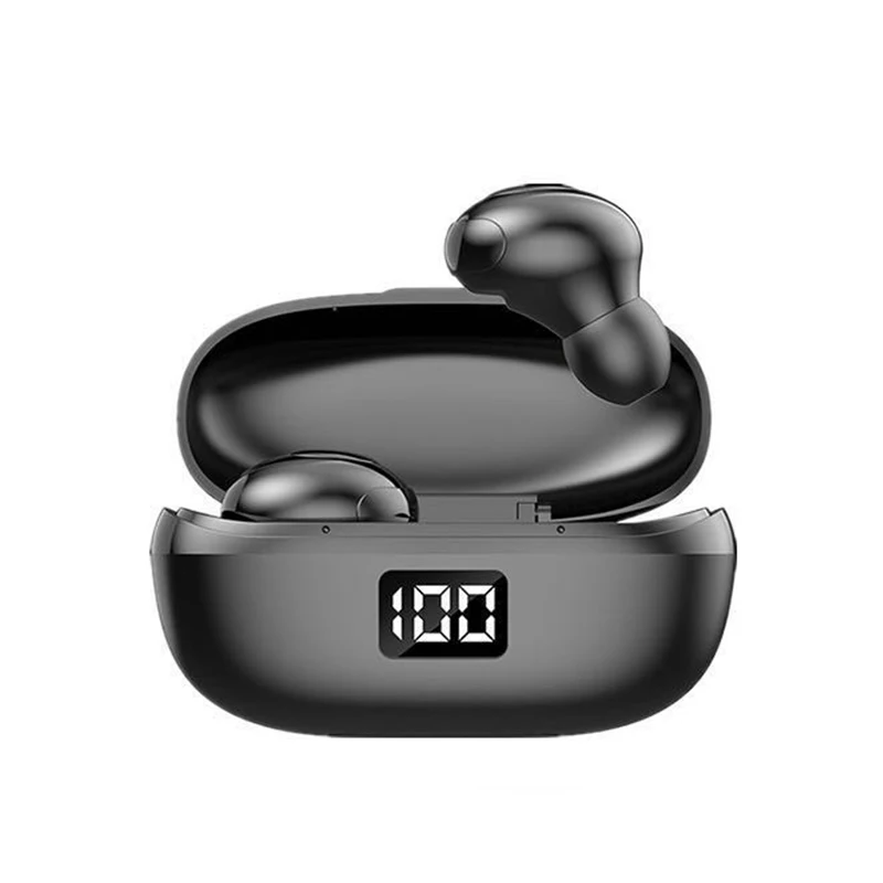 TWS Wireless Bluetooth Earphones Mini Earbuds 5 0 Type C Digital Display Charging Case Headset HiFi Stereo Earphone