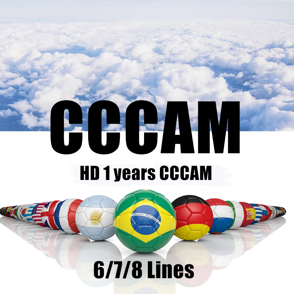 

New Stable Europe Cccam for 1 year Server Portugal Germany cccam cline Spain For DVB-S2 HD Satellite TV Receiver GTmedia V8 Nova