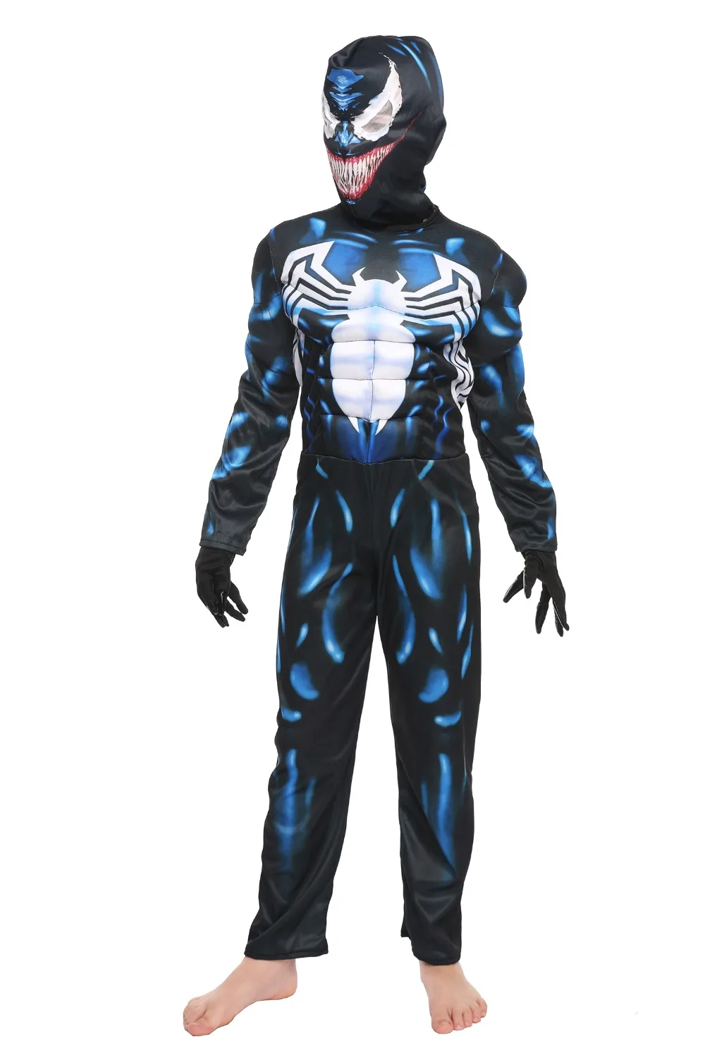Детский костюм Venom для мальчиков, паутина Человека-паука, обратный супергерой, маскарадный костюм на Хэллоуин