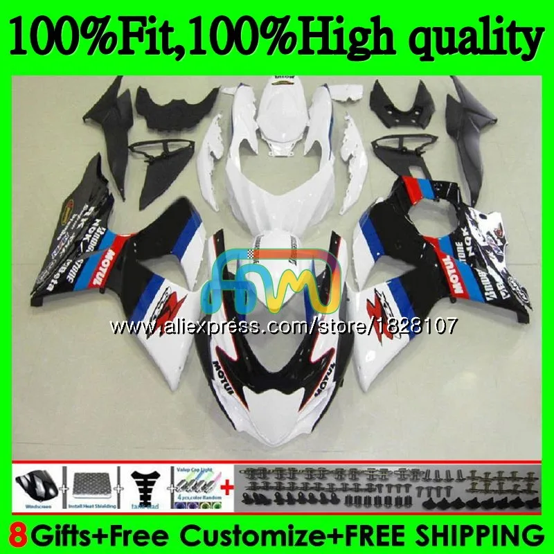 K9 для SUZUKI GSXR-1000 GSXR 1000 09, 10, 11, 12, 13 лет, белая blk синий 15 16 44BS. 9 GSXR1000 2009 2010 2011 2012 обтекатель - Цвет: No. 1