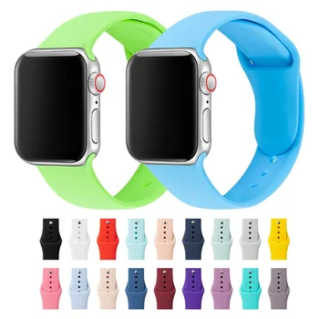 

Band For Apple Watch Band 38mm 40mm 42mm 44mm Silicone IWatch Strap Replacement For Apple Watch Series 4,3,2 38mm 44mm 81009