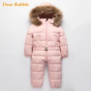 

-30 Russian Winter Snowsuit 2020 New Boy Baby Jacket 80% Duck Down Outdoor Infant Clothes Girls Climbing For Kids Jumpsuit 2~6y