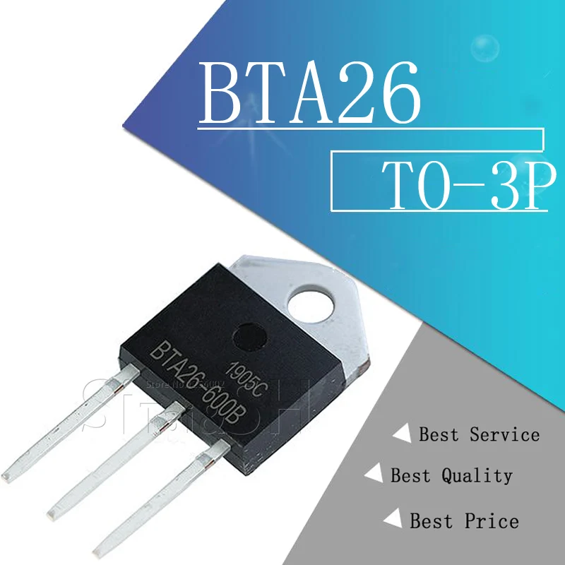 5 шт./лот BTA26-600B BTA26 600B 25A 600V BTA26600B TO-3P | Электронные компоненты и принадлежности