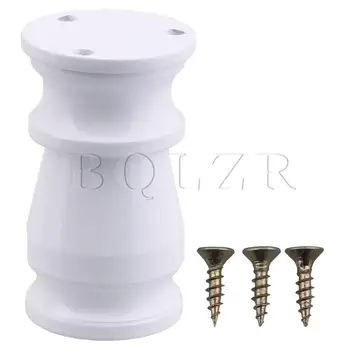

BQLZR 8cm White Adjustable Furniture Feet Space Aluminum Support Replacement