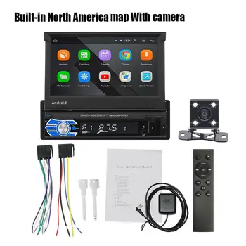 

1 Din Android 8.1 Car Multimedia Player Car Radio MP3 Player GPS Navigation Retractable Screen Bluetooth Rear View Camera