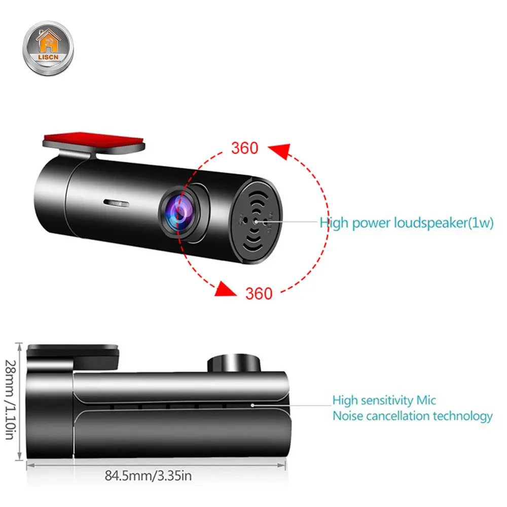 HD беспроводная WiFi Автомобильная камера DVR Dashcam с g-сенсором Ночного Видения мониторинг парковки 1080P Автоматическая Автомобильная камера Видео Recoder