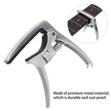 

Mandolin Capo Universal Reliable Silicone Pad Heavy Duty Guitar Capo for Musician Electric Guitar Capo Bass Capo