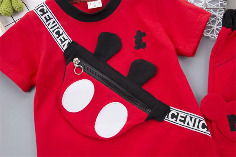 Crianças do Bebê Roupas de Algodão Esporte com Bolsa Sets da Criança Novo Verão Meninos Meninas Camisa Calças 2 Pçs - Roupas Casuais Crianças t 8 roupas de algodão esporte com saco t