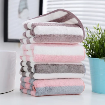 

2pcs Thick Cotton Beach Towel Bathroom Soft Super Adults Absorbent Microfiber Hair Towel Serviette Plage Home Textile MM60YJ