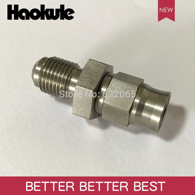 Haokule прямой мужской конец шланга M10 * 1 0 AN3 PTFE тормозной тефло Шланг Концевой