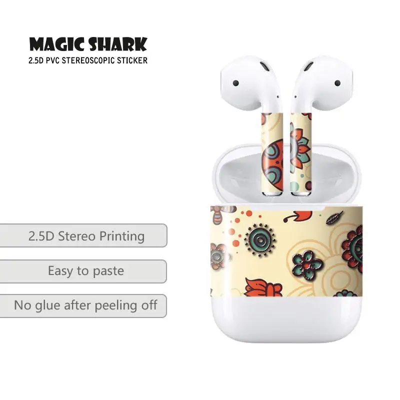 Защитная пленка Magic Shark для Apple Airpod защитная беспроводных наушников Air Pods|Наклейки
