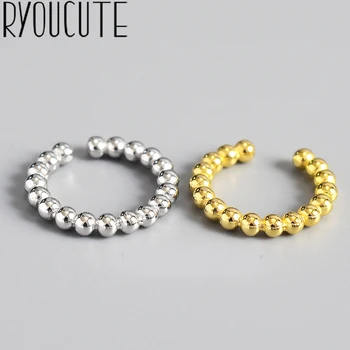 

Luxury Brand Silver Color Beads Rings for Women Antique Rings Wedding Jewelry Valentines Gifts