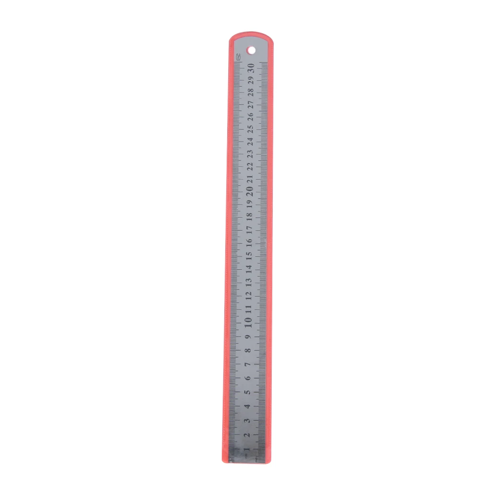 Precision Metal Measuring Tool Straight Ruler 30cm/50cm Metric Imperial Stainless Steel Double Sided DIY
