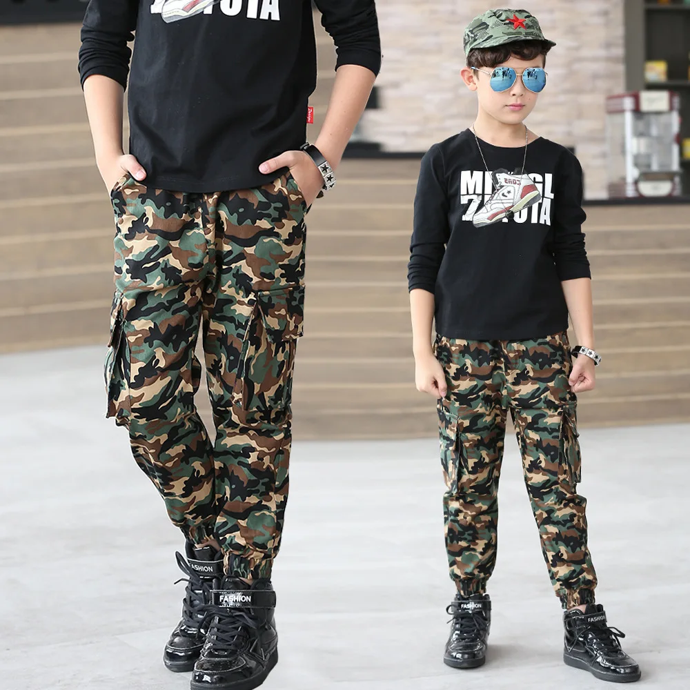 

2019 New Boys Pants Children's Leggings Army Kids Clothes Casual Trousers for Boys Clothing Sport Fashion Camouflage Clothes