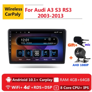 

2 din 8 core android 10 car radio auto stereo for Audi A3 2 8P 2003 - 2013 S3 RS3 1 2011 navigation GPS DVD Multimedia Player