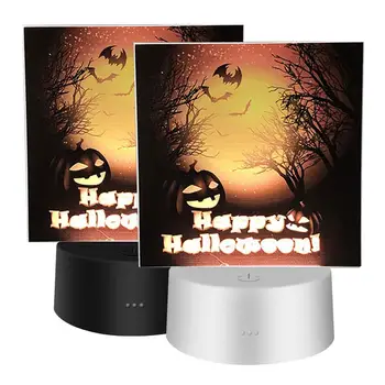 

LED Acrylic Pumpkin Night Light Halloween Decor Decorative Gift Witch Lamp Romantic Creative Night Light LED Night Light ABS