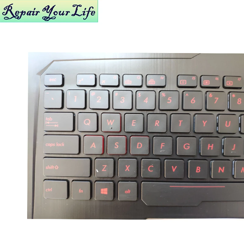 Keyboard For Asus Gl553 Gl553vd Vw Fx53vd Us English V156362es1 0kn1 0b3us11 0knb0 6674us00 Black Backlight Topcase Palmrest Replacement Keyboards Aliexpress