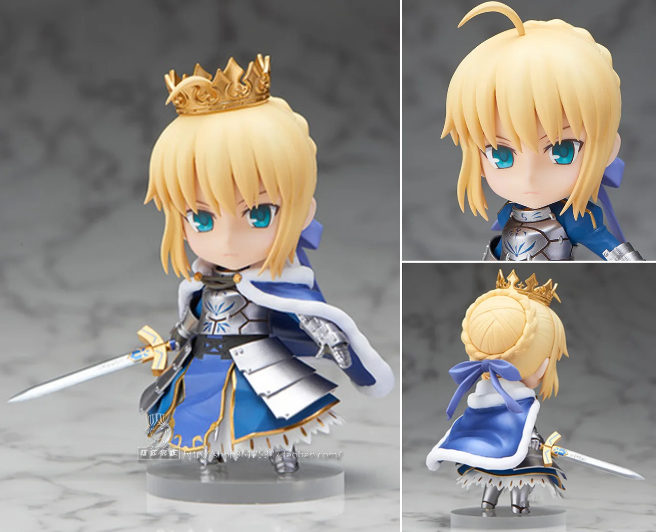 Японское аниме 10 см Q версия Fate Stay Night Saber nero Alter Pendragon ПВХ экшн фигурка Модель