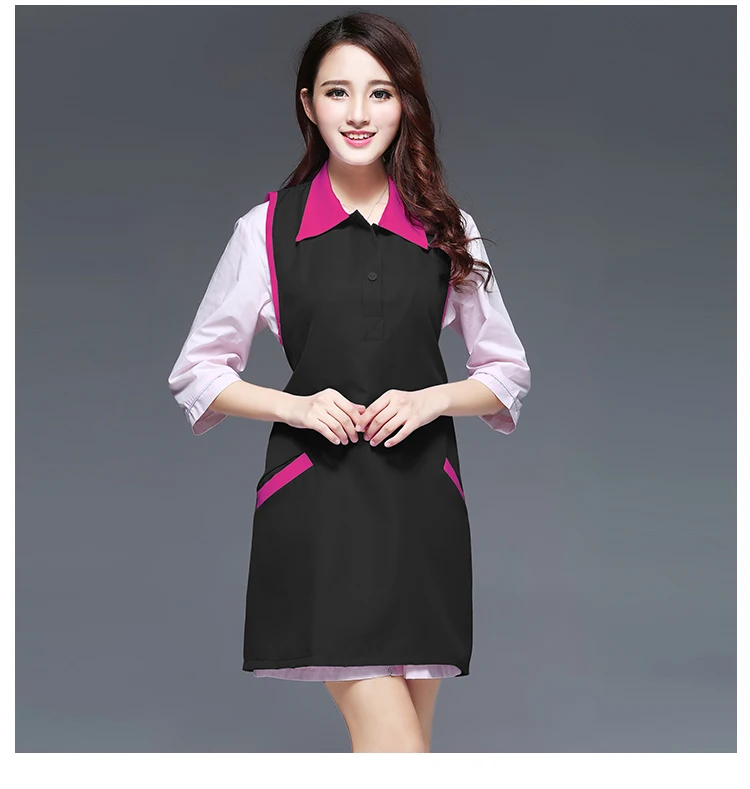 

Beauty salon clothing female hair stylist restaurant waiters work clothes adult overalls advertising apron custom-made