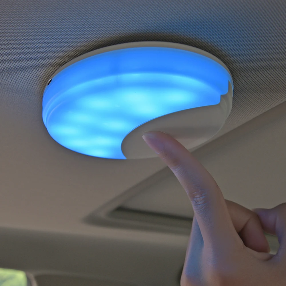 Универсальный usb зарядка автомобильный светильник внутренняя Светодиодная лампа потолочный светильник перезаряжаемый беспроводной светодиодный легко установить ночной Светильник