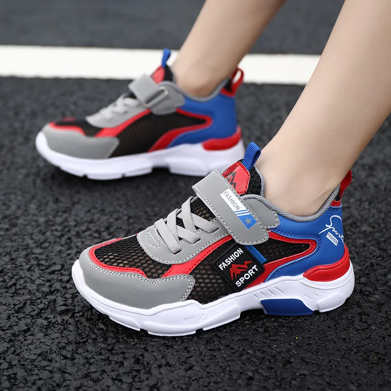 Children Summer Sport Mesh Sneakers for Boys 5-13 Years Old