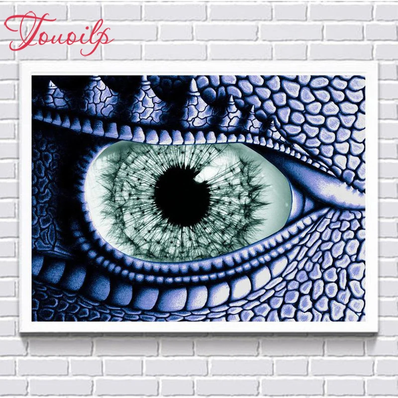 

TOUOILP 5D DIY Diamond Painting Full Square/Round Drill "Dragon glasses" 3D Embroidery Cross Stitch Mosaic Home Decor