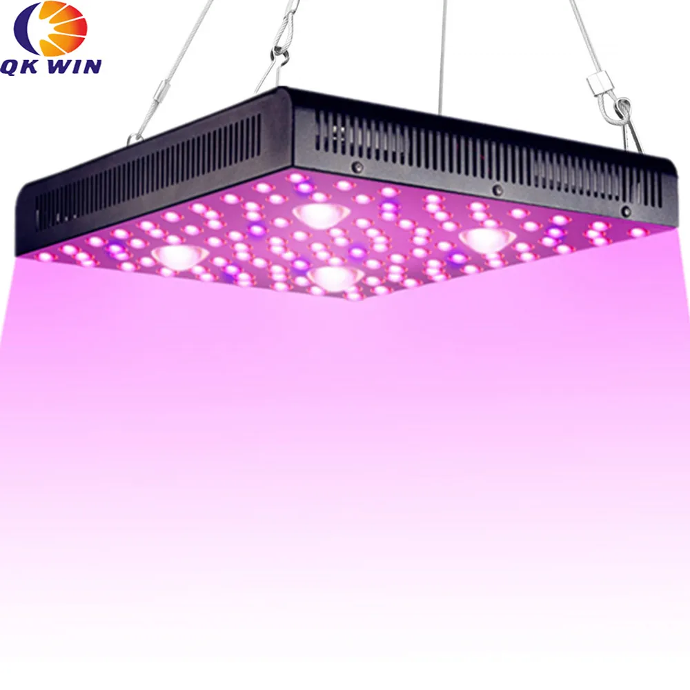 Qkwin high end grow light COB светодиодный свет для выращивания 2000 Вт настоящий 400 Вт cree COB свет полный спектр с двойным объективом