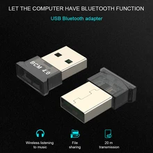 KebiduUSB Bluetooth V4.0 донгл адаптер BCM 20705 мини Беспроводной аудио адаптер Aux приемник для ПК Динамик музыкальный передатчик