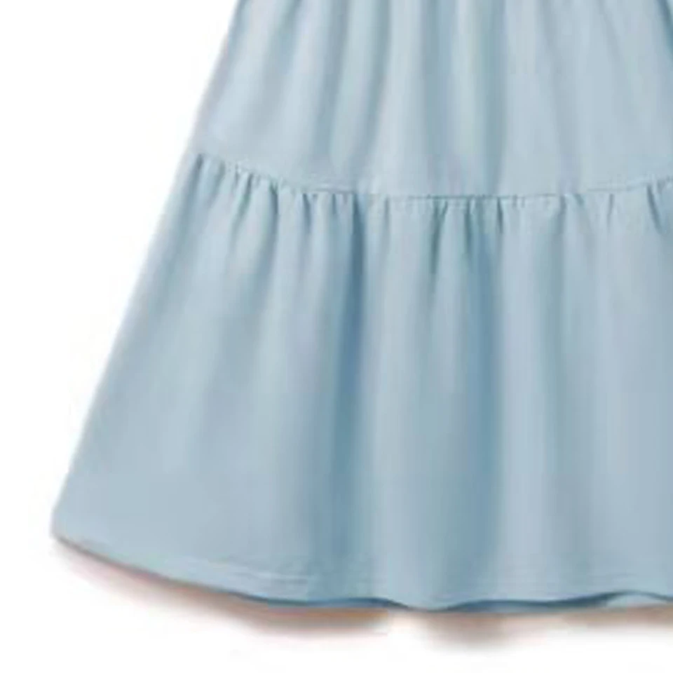 CupofSweet/однотонное белое платье для девочек; детское платье принцессы на бретельках; летняя От 4 до 14 лет; детская одежда; Длинные повседневные платья для девочек-подростков