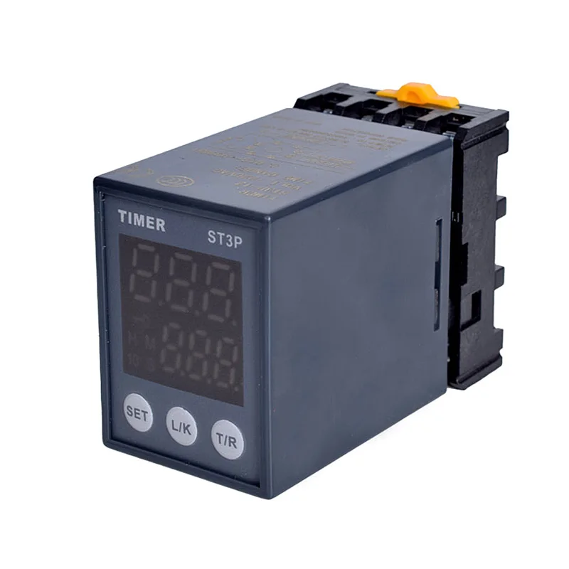 LCD inteligente, Delay de desligamento com base, ST3P, 220V, 24V, 380V, 1NO1NC