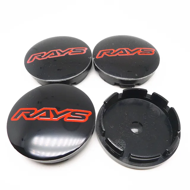 4 stücke 56mm RAYS Auto Rad Kappe Nabendeckel