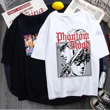 T-shirt homme, estival et humoristique, avec image de jojo's Bizarre Adventure, Vintage, Hip Hop, décontracté, Top T-shirts