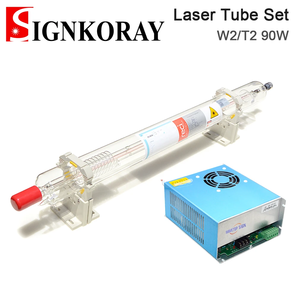 SignKoray Reci W2/T2 90W-100W Co2 Laser Tube Dia. 80mm/65mm Power Supply HY-DY10 80W for Engraving Cutting Machine | Инструменты