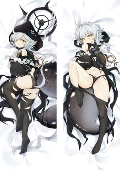 

Anime Arknights Skyfire Amiya & Ch'en Exusiai Dakimakura Cover Exusiai & Ifrit Bolster Hugs Body Pillowcase