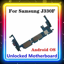 For Samsung Galaxy J3 J330F Motherboard With Full Chips Well tested Clean Original Replaced Main Board Android OS Installed