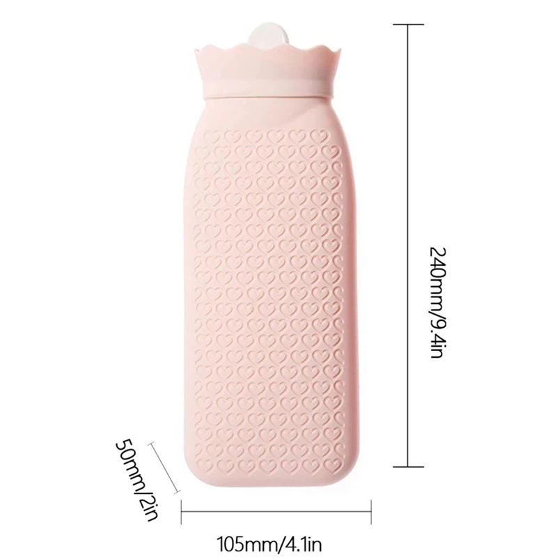 Jordan& Judy силиконовая грелка 525 мл портативная Зимняя Теплая бутылка для воды с вязаным чехлом