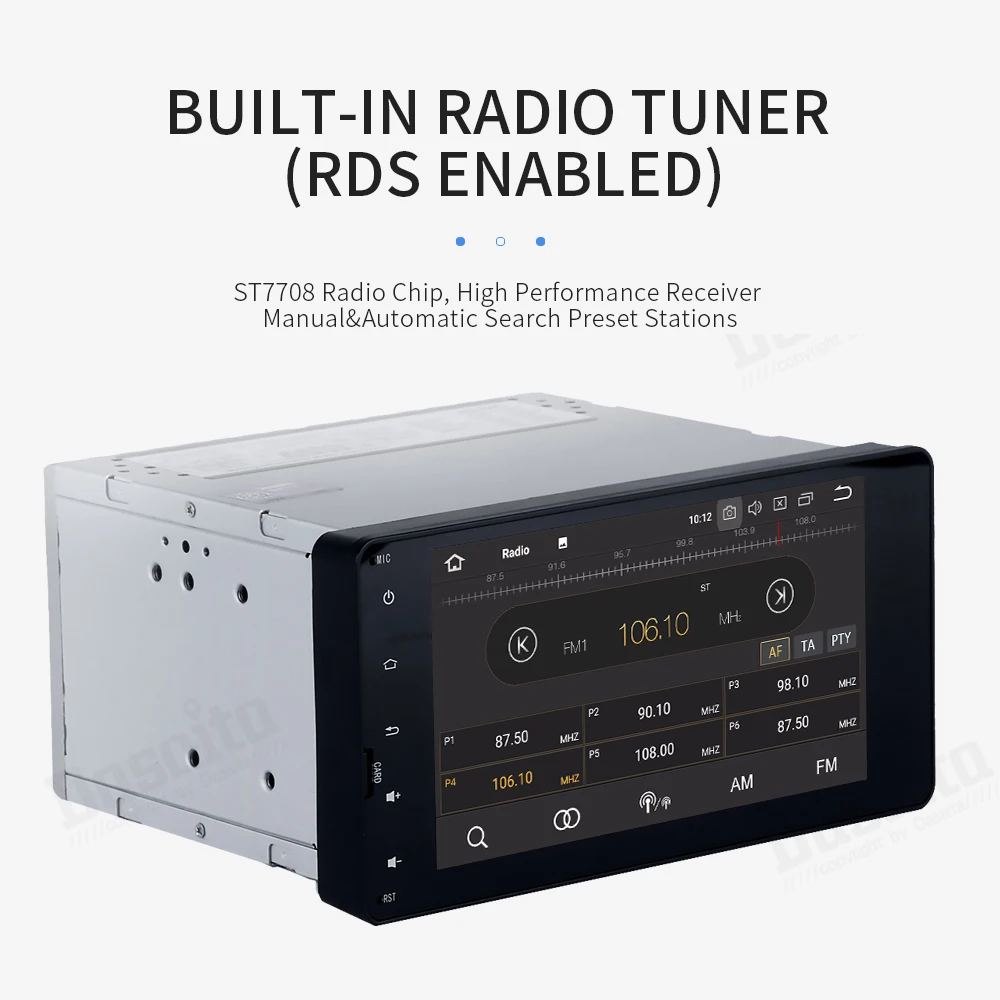 Excellent Android 9.0 2 din Car Radio Player for Mitsubishi Outlander Lancer EX ASX 2014 2015 with 7" HD Touch Screen Octa Core 32GB ROM 6