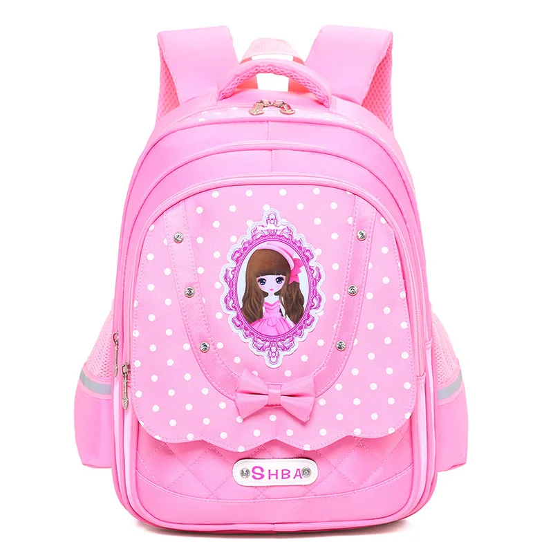 

New Style Children Shoulder Schoolbag for Elementary School Students Girls 2-3-5-6 Grade 8-12 a Year of Age Burden Relieving Spi