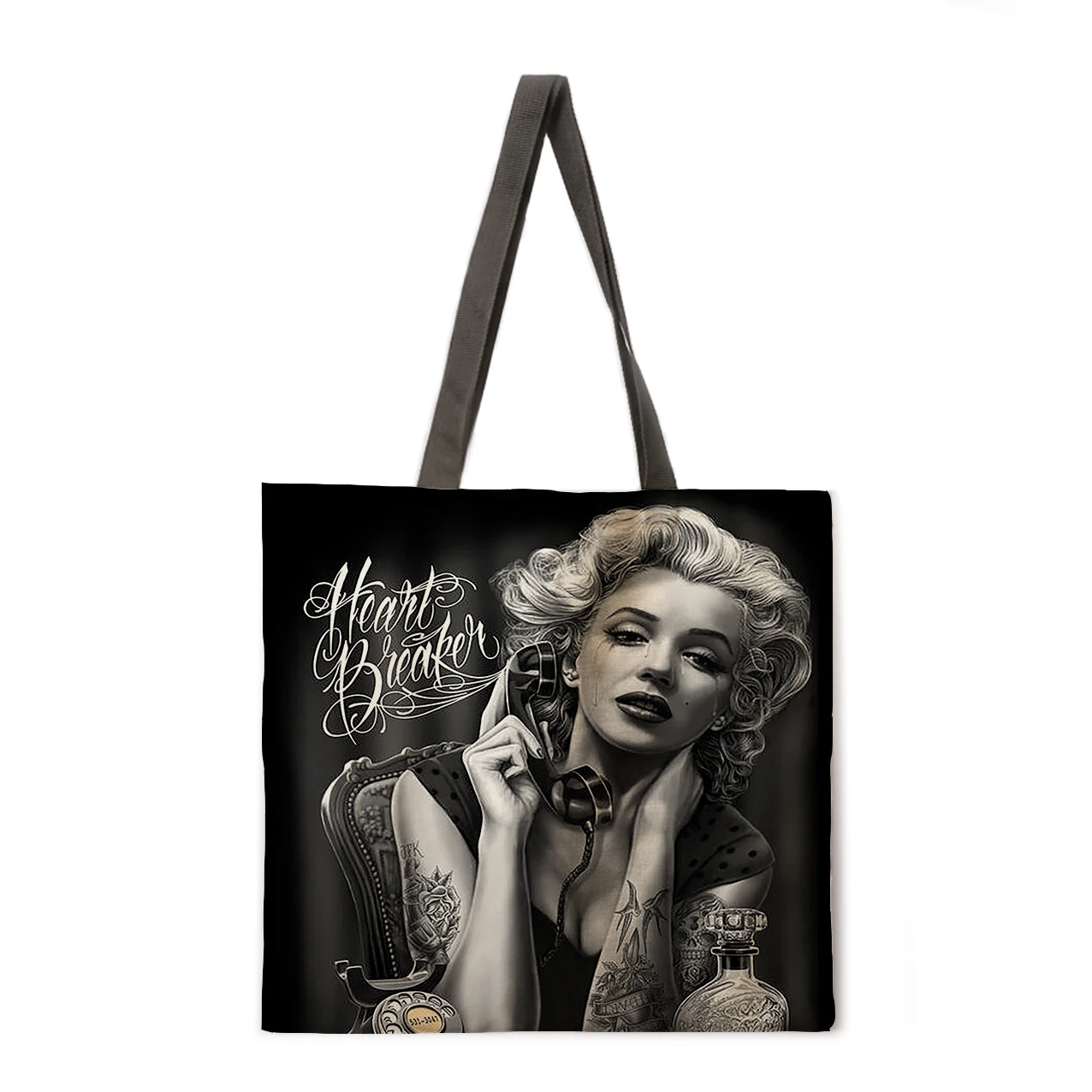 Marilyn Monroe Crossbody Bag Leather Applique Purse Women 