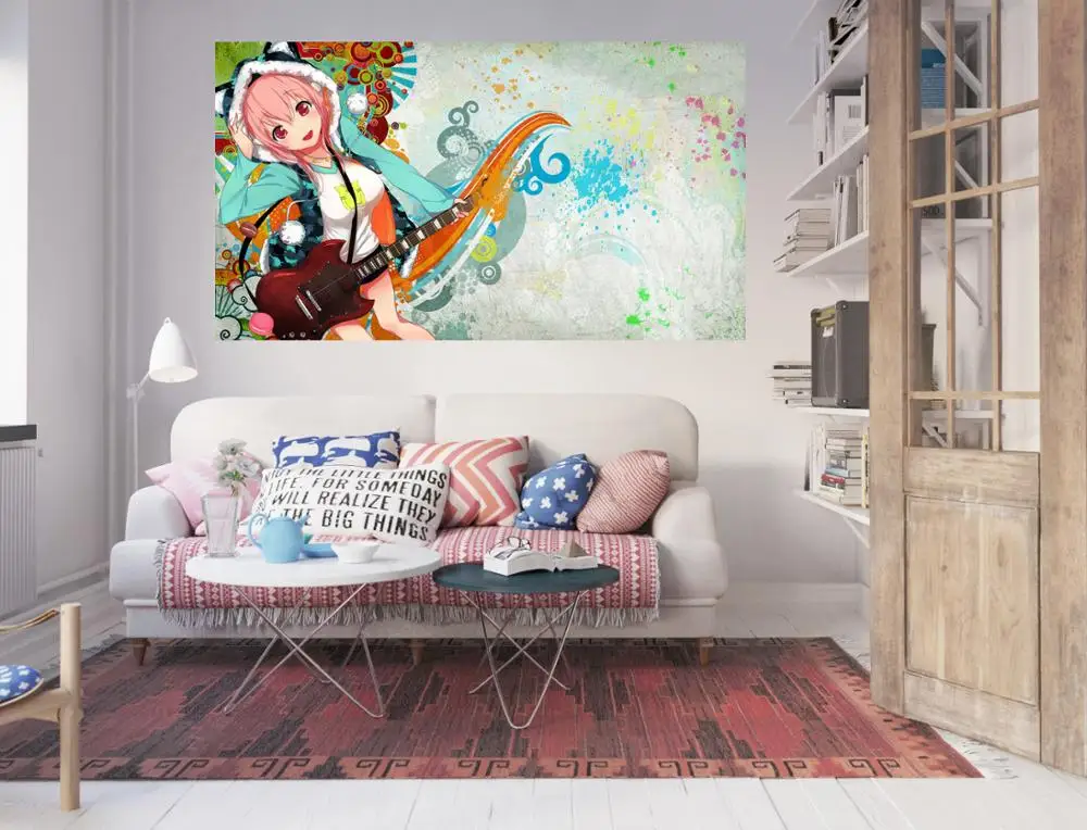 [Самоклеющиеся] 3D Супер Sonico 578 Япония аниме наклейки на стену, плакат настенные наклейки AJ обои живот
