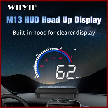 

Newest M13 Car HUD Head-Up Display OBD2+GPS EUOBD Overspeed Warning System Projector Windshield Auto Electronic Voltage Alarm