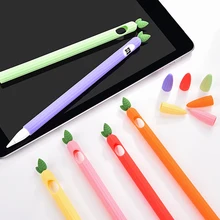 Funda Universal colorida para Apple pencil 1 y 2, funda protectora antideslizante de silicona para IPad