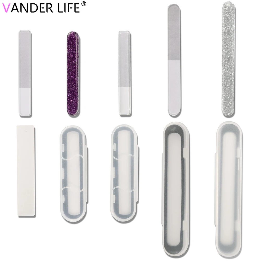 VANDER LIFE Professional Color Nail file Nail Polished File Nano Glass Cleanable Shiny Grinding Buffer Manicure Nail Art Tool