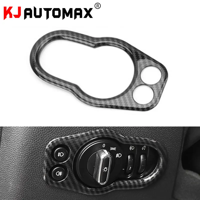 

KJAUTOMAX для Mini Cooper F55 F56, декоративная панель управления светильник, текстура из углеродного волокна