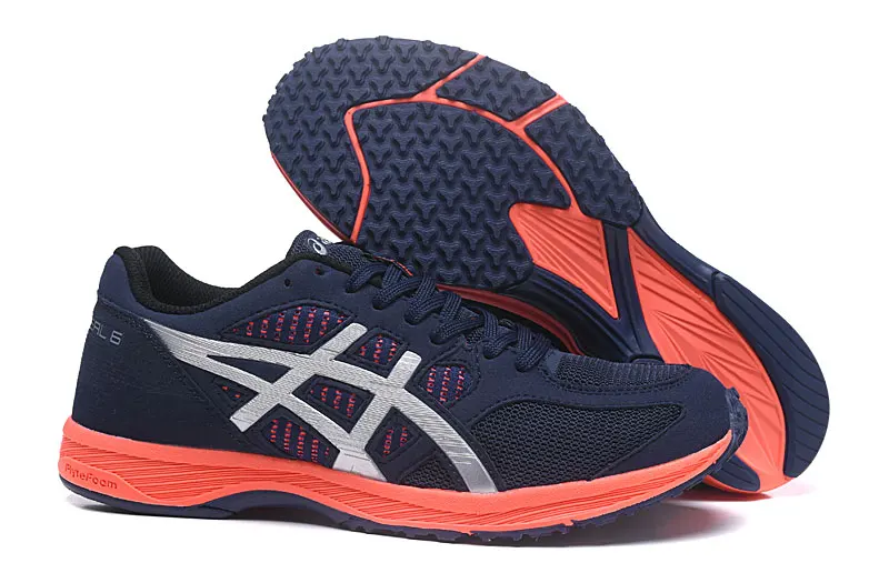 Blue-Red Новые оригинальные мужские кроссовки ASICS TARTHERZEAL 6 T820N, спортивная обувь для бега, дышащие кроссовки - Цвет: Blue-Red