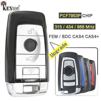 

KEYECU 315/434/868MHz PCF7953 CAS4+/FEM for Rolls-Royce Phan Upgraded 4 Button Remote Key Fob for BMW 1 2 3 4 5 6 7 Series X3 M2